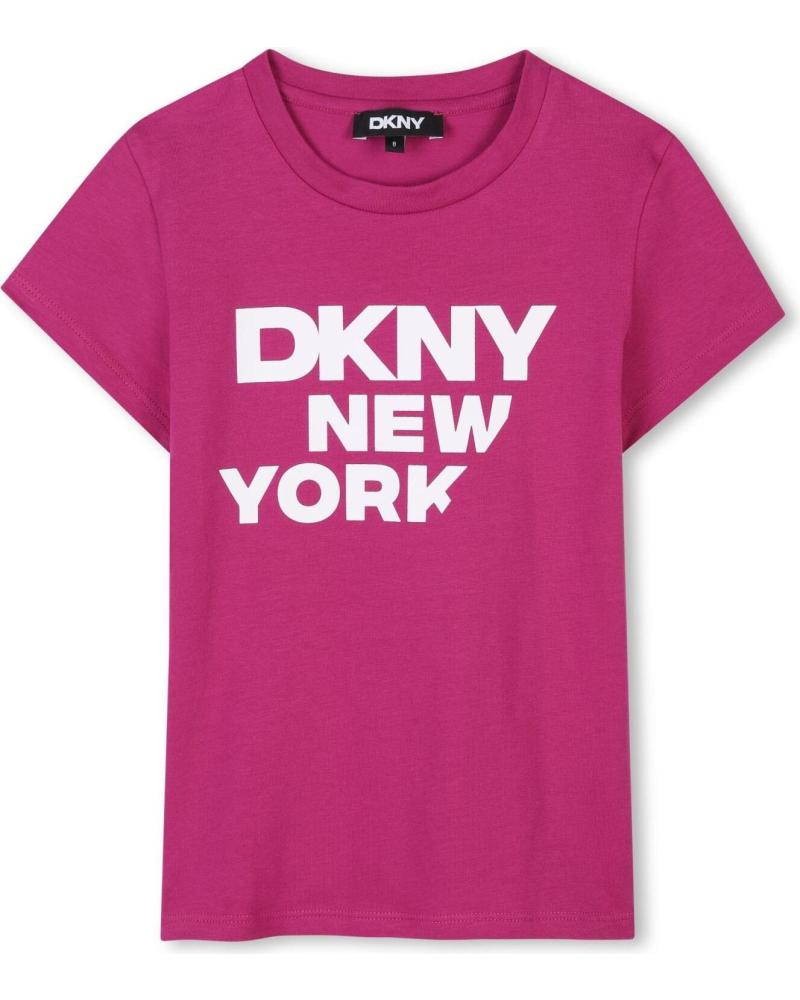 DKNY CAMISETA MANGA CORTA EN COLOR ROSA