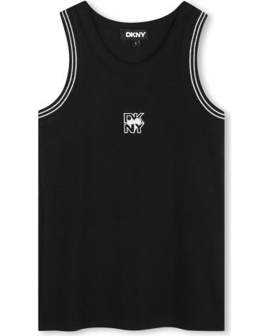 Home-DKNY---D6226309B---CAMISETA-DE-CANALE-CON-BORDADO---NINA-NEGRO