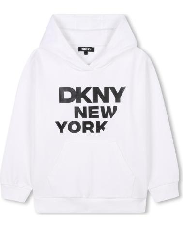 Home-DKNY---D6224810P---SUDADERA-CON-ESTAMPADO-EN-RELIEVE---UNISEX-NIN-BLANCO