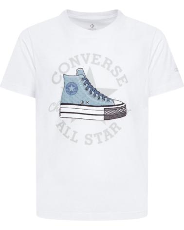 CONVERSE CAMISETA MANGA CORTA EN COLOR BLANCO