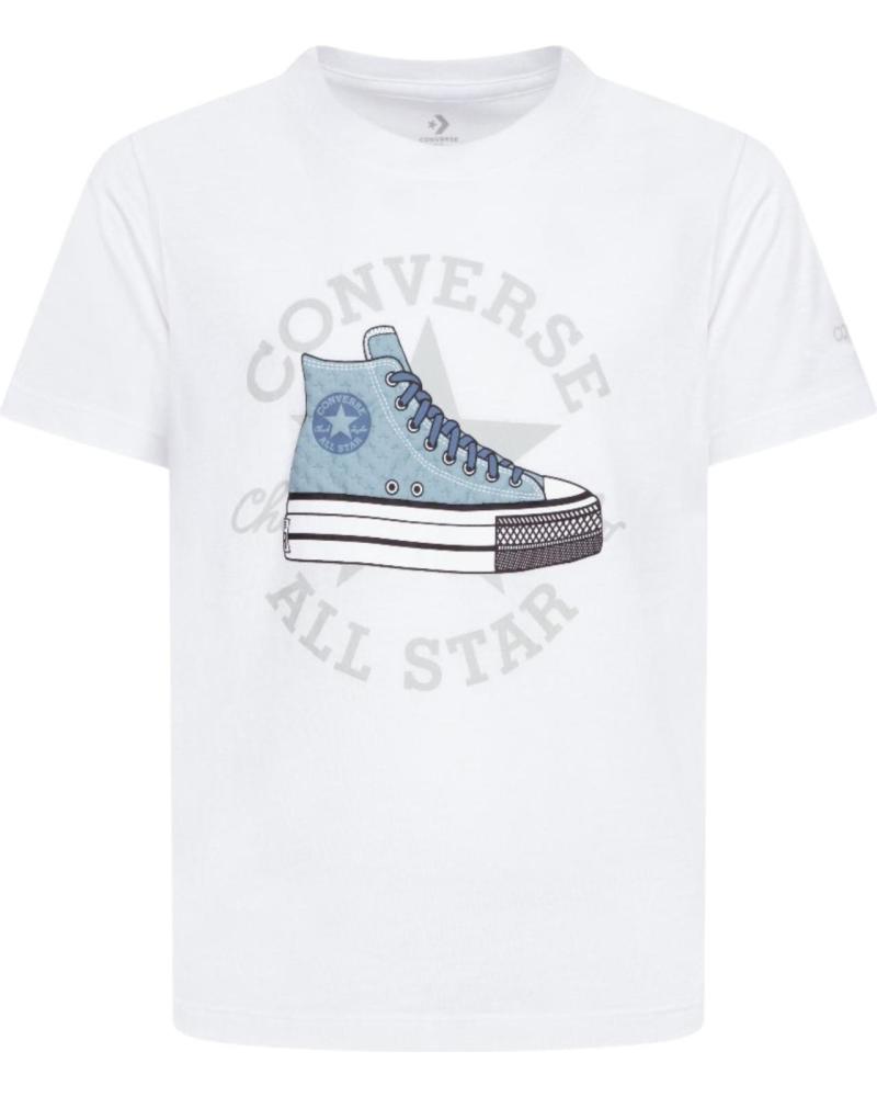 CONVERSE CAMISETA MANGA CORTA EN COLOR BLANCO