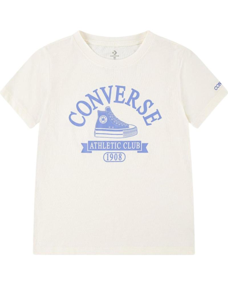 CONVERSE CAMISETA MANGA CORTA EN COLOR BLANCO