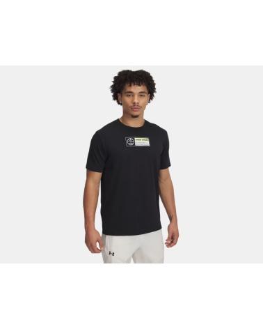 UNDER ARMOUR CAMISETA MANGA CORTA EN COLOR NEGRO