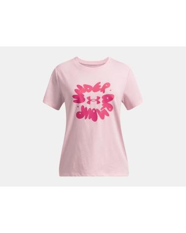 UNDER ARMOUR CAMISETA MANGA CORTA EN COLOR ROSA