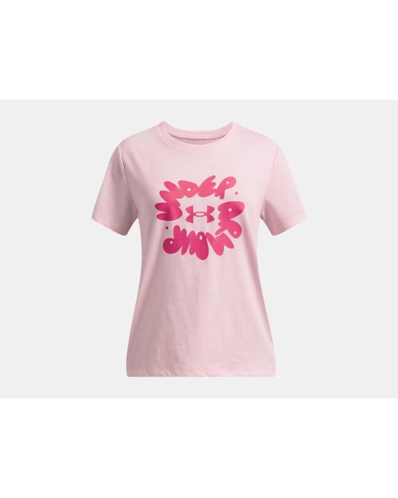 UNDER ARMOUR CAMISETA MANGA CORTA EN COLOR ROSA
