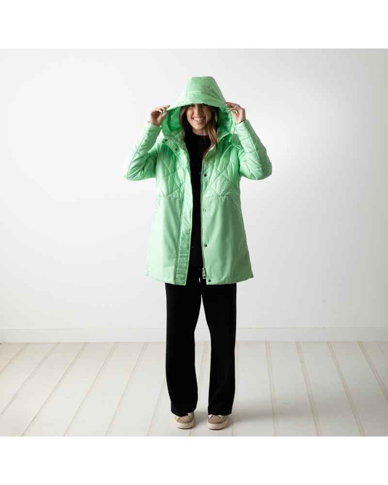 PARKA CORTO IMBOTTITO WHY NOT COLLECTION W22490347 VERDE VERDE