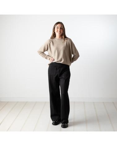 YERSE PANTALONES EN COLOR NEGRO
