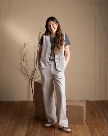 Inizio-YERSE---41322003---PANTALONES-ANCHOS-DE-PIQUE---MUJER-BEIGE