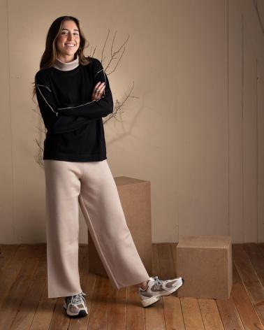 Startseite-WHY-NOT-COLLECTION-WHY-NOT---W22402102-–-JERSEY-BICOLOR-DE-PUNTO-–-MUJER-NEGRO