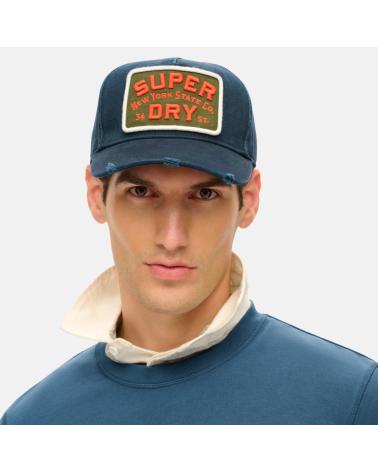 SUPERDRY GORRAS EN COLOR AZUL
