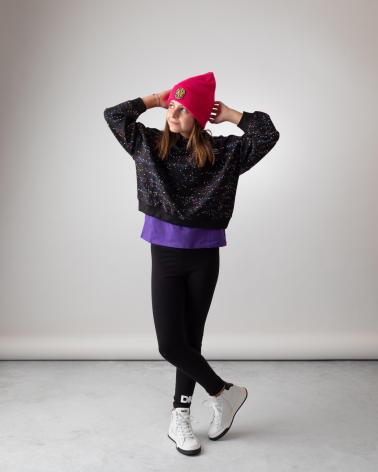 CAPPELLO IN MAGLIA DKNY D6099049N ROSA PER BAMBINA ROSA