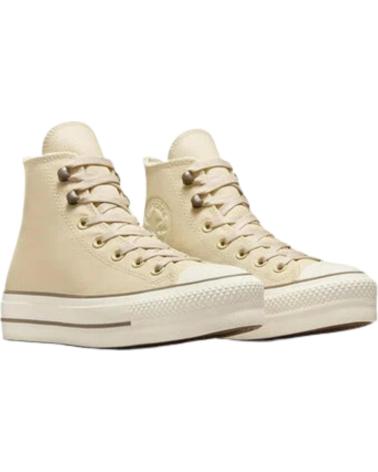 CONVERSE CHUCK TAYLOR ALL STAR LIFT PLATFORM A11158C - SCARPE DA GINNASTICA BEIGE BEIGE