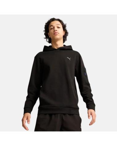 FELPA CON CAPPUCCIO PUMA OPEN ROAD 681653-01 NERA DA UOMO NEGRO