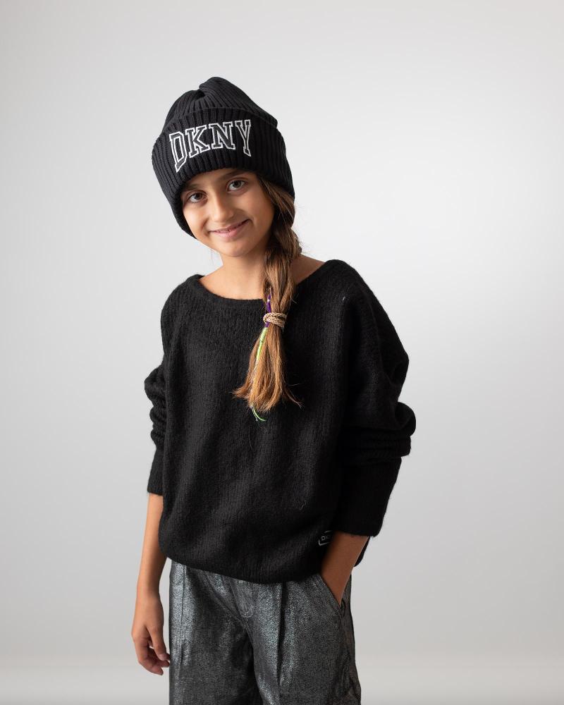 DKNY JERSEY EN PARA NINOS UNISEX NEGRO