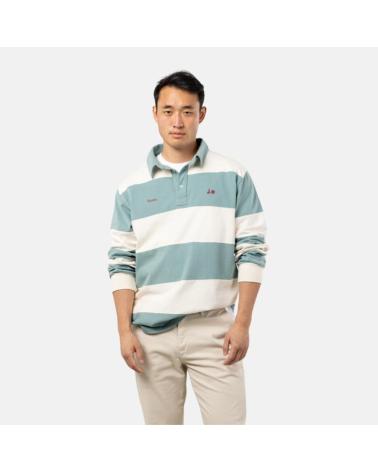 SCOTTA – RUGBY STRIPES 85 W24030856 – POLO DE MANGA LARGA DE RA VERDE