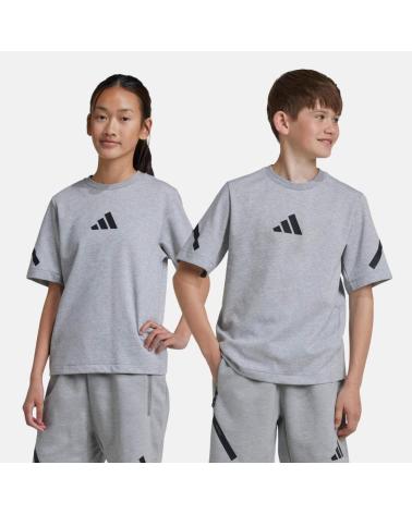 Accueil-ADIDAS---JI7547-–-CAMISETA-DE-MANGA-CORTA-–-UNISEX-ADOLESC-GRIS