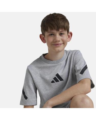 Accueil-ADIDAS---JI7547-–-CAMISETA-DE-MANGA-CORTA-–-UNISEX-ADOLESC-GRIS
