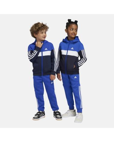ADIDAS LK 3S TIB FL TS TRAININGSANZUG BLAU KINDER AZUL