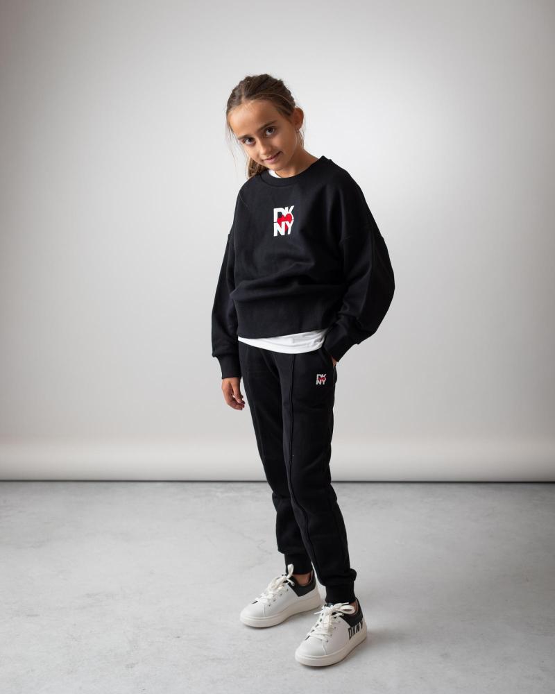 Accueil-DKNY---D6208209B-–-SUDADERA-DE-FELPA-FRANCESA-100-ALGODON--NINA-NEGRO