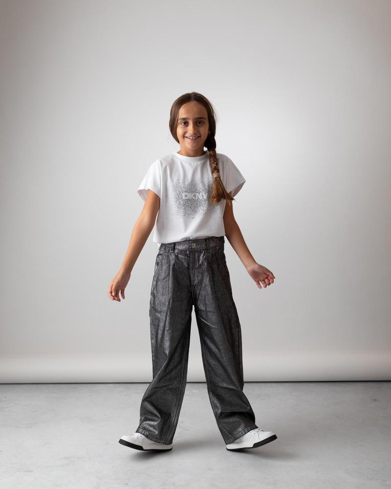 DKNY PANTALON LARGO EN PARA NINOS UNISEX GRIS