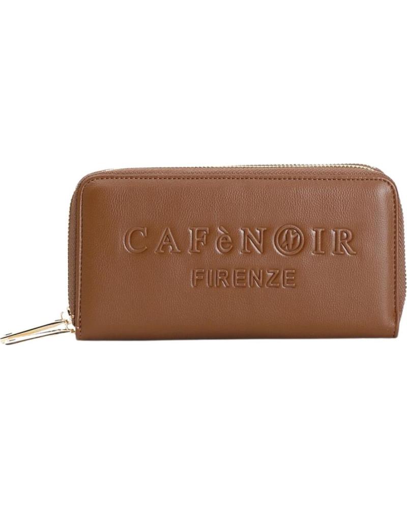 CARTERA CAFENOIR CON LOGO EN RELIEVE Y CREMALLERA - MODELO C4AG0504M018 MARRÓN MARRóN