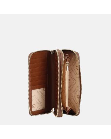 CARTERA CAFENOIR CON LOGO EN RELIEVE Y CREMALLERA - MODELO C4AG0504M018 MARRÓN MARRóN