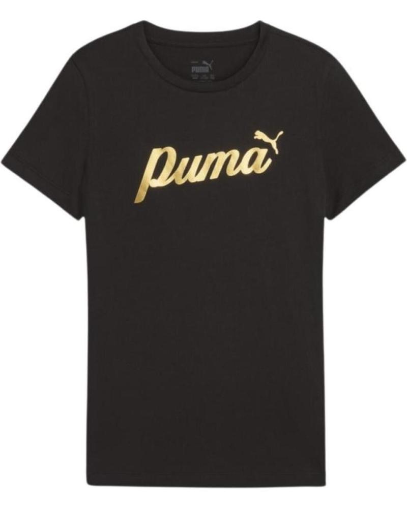PUMA CAMISETA MANGA CORTA EN COLOR NEGRO