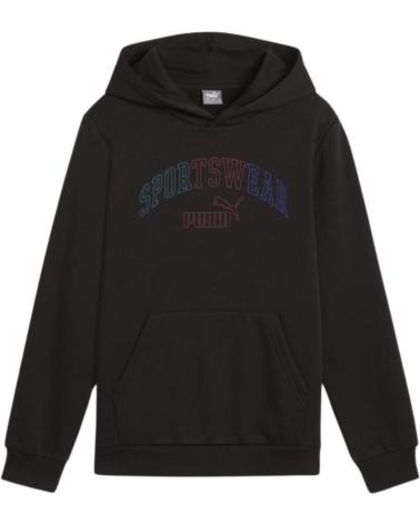 PUMA SWEAT À CAPUCHE ESS LOGO LAB 681843-01 NOIR NEGRO