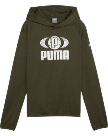 PUMA SUDADERAS EN COLOR VERDE