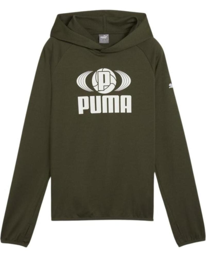 PUMA SUDADERAS EN COLOR VERDE
