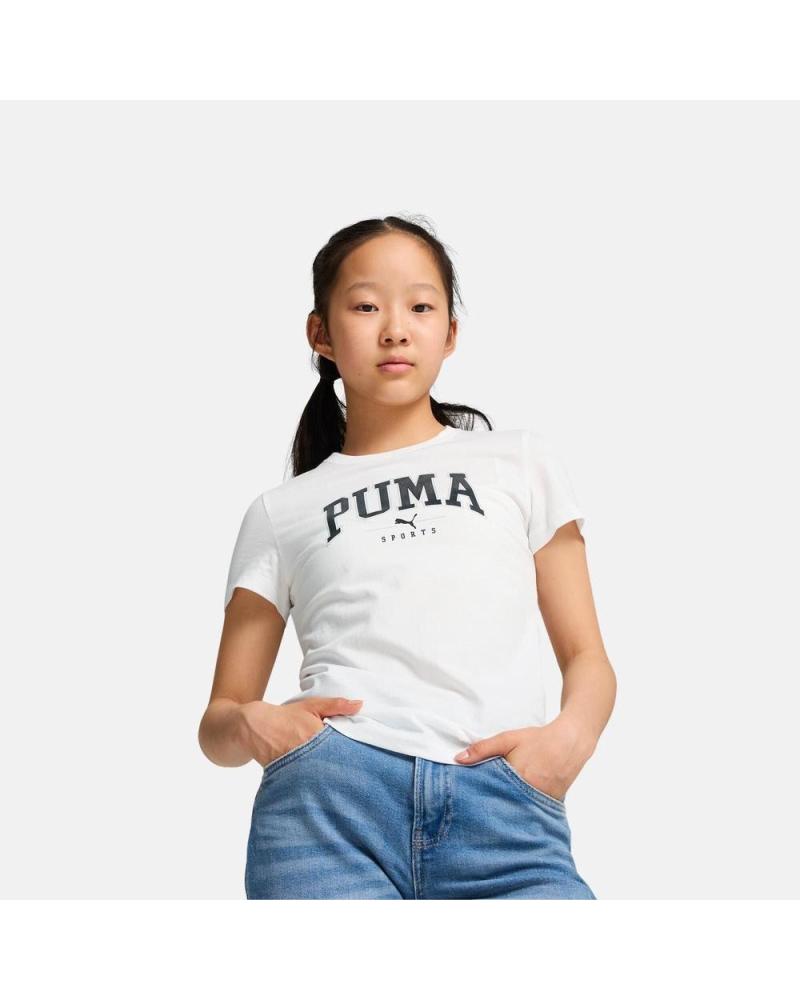 PUMA CAMISETA DE MANGA CORTA EN PARA NINAS BLANCO