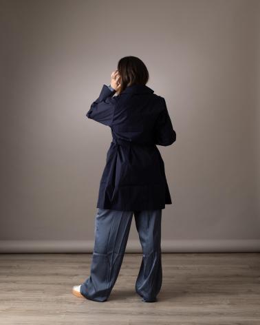 Cappotti-impermeabili-da-donna-YERSE---41624055---GABARDINA-IMPERMEABLE-MIDI-OSCURO---MUJER-AZUL