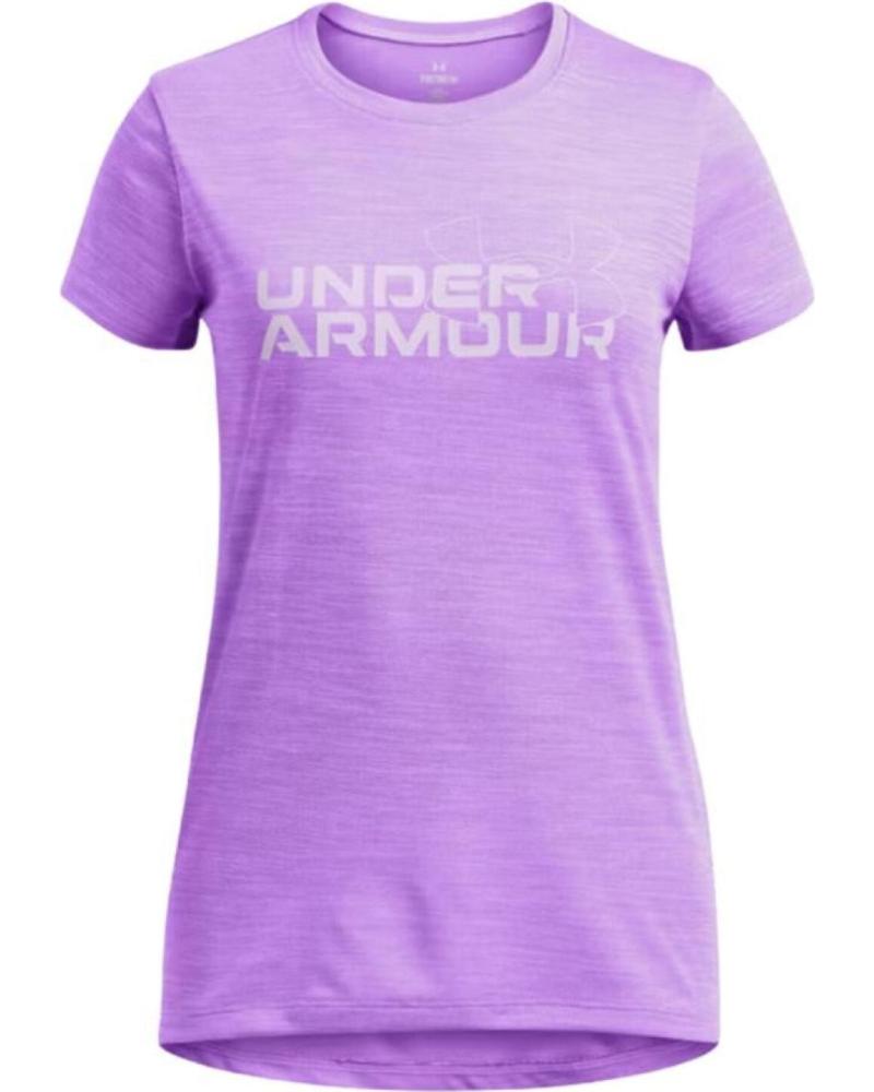 UNDER ARMOUR CAMISETA MANGA CORTA EN COLOR MORADO