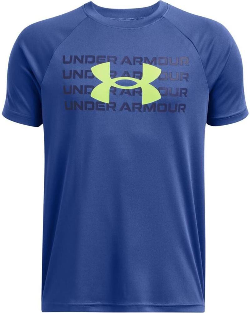 UNDER ARMOUR CAMISETA MANGA CORTA EN COLOR AZUL