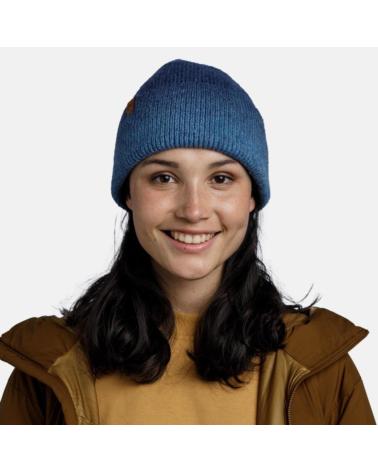 BUFF MARIN STRICKMÜTZE BLAU MIT STOFFFUTTER - ART.-NR. 132324 788 10 00 AZUL