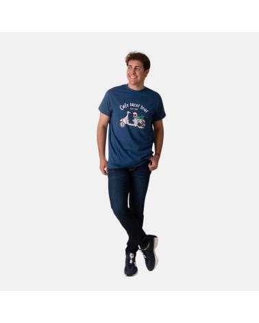SCOTTA CAMISETA MANGA CORTA EN COLOR AZUL