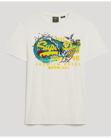 SUPERDRY CAMISETA MANGA CORTA EN COLOR BLANCO