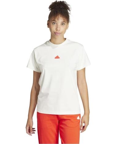 Accueil-ADIDAS---EMBROIDERED-IS4287---CAMISETA-DE-MANGA-CORTA---MUJER-BLANCO