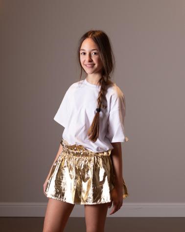 DKNY VESTIDO Y DORADO NINA BLANCO