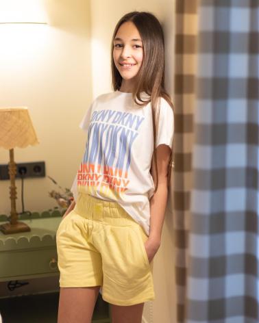 CAMISETA DKNY DE MANGA CORTA BLANCA - MODELO D6009310P BLANCO