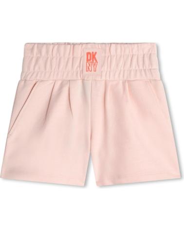 DKNY PANTALONCINO IN FELPA ROSA ROSA