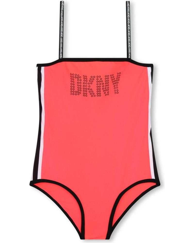 FATO DE BANHO DE MENINA DKNY CORAL D6004741D CORAL