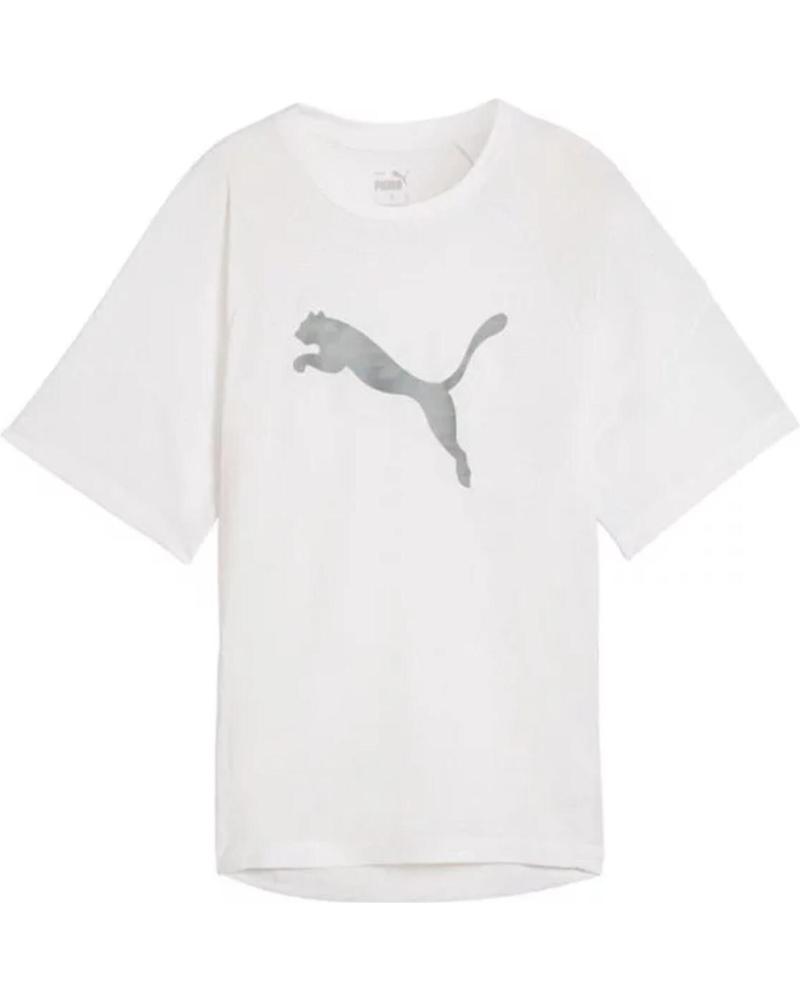 PUMA CAMISETA MANGA CORTA EN COLOR BLANCO