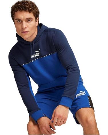 Accueil-PUMA---ESS-BLOCK-X-TAPE-675173-17---SUDADERA-TIPO-CANGURO-CON-CAP-AZUL