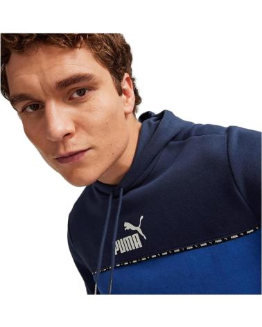 Accueil-PUMA---ESS-BLOCK-X-TAPE-675173-17---SUDADERA-TIPO-CANGURO-CON-CAP-AZUL