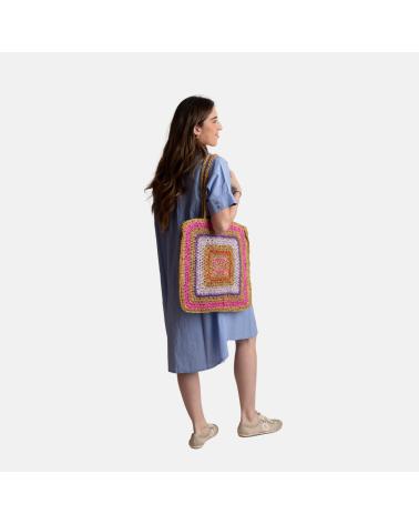MAXI-BASTTASCHE HANDGEFERTIGT YERSE 40906177 ROSA ROSA