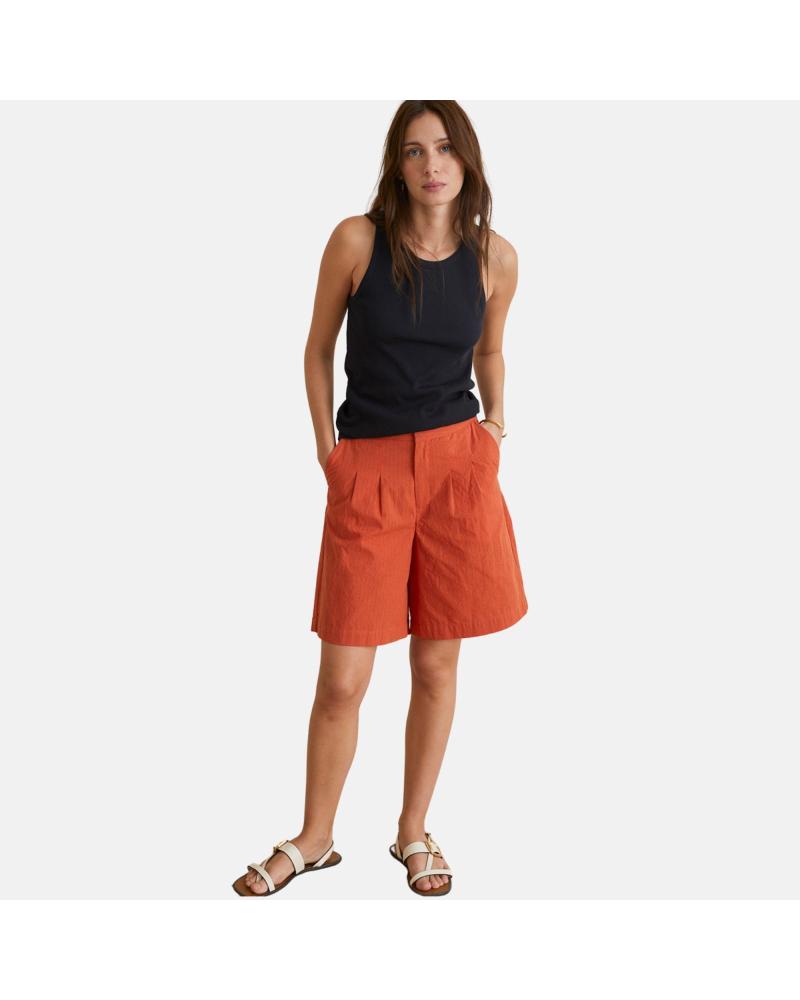 YERSE PANTALON CORTO EN COLOR NARANJA