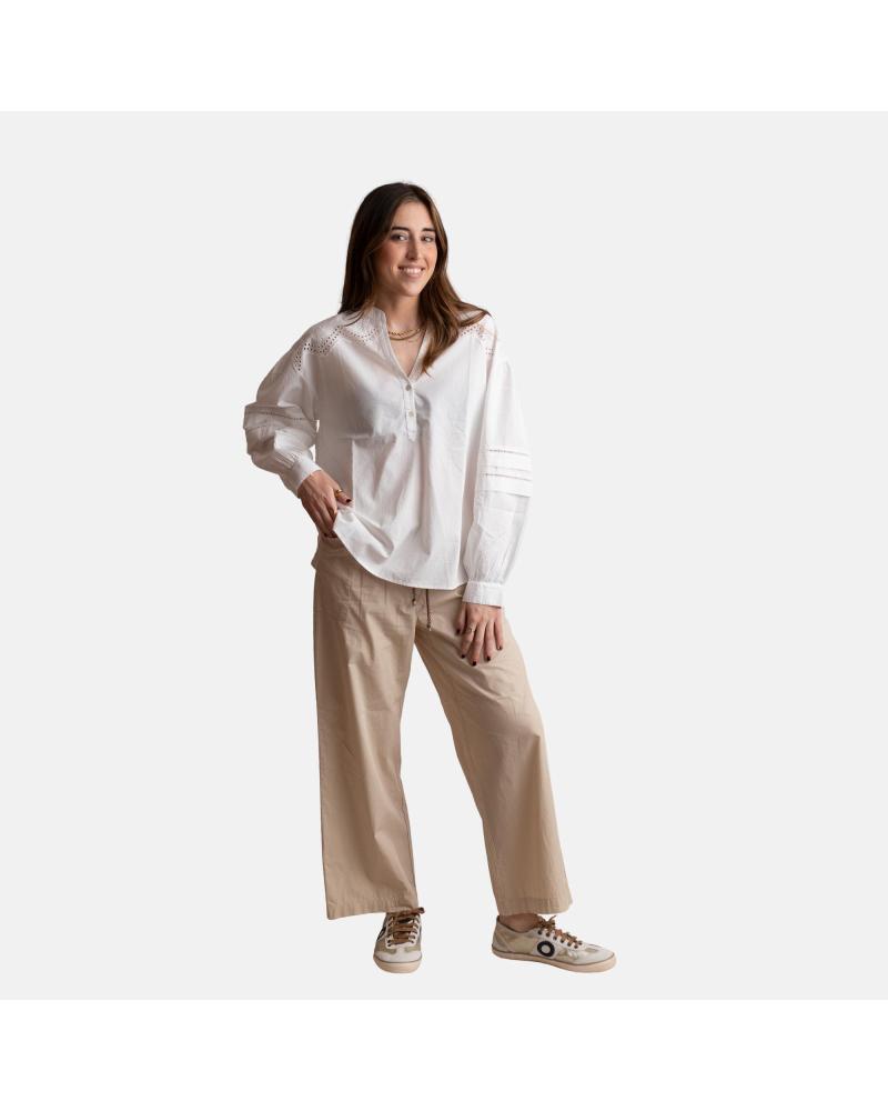YERSE BLUSA EN PARA MUJER BLANCO