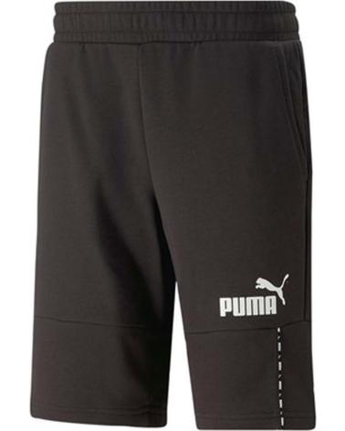 PUMA ESS BLOCK X TAPE 673344 SHORTS GRÜN MIT VERSTELLBAREM BUND VERDE