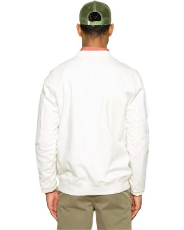 SCOTTA SWEATSHIRT ROHWEISS MIT VINTAGE-MOTORRAD-PRINT CRUDO